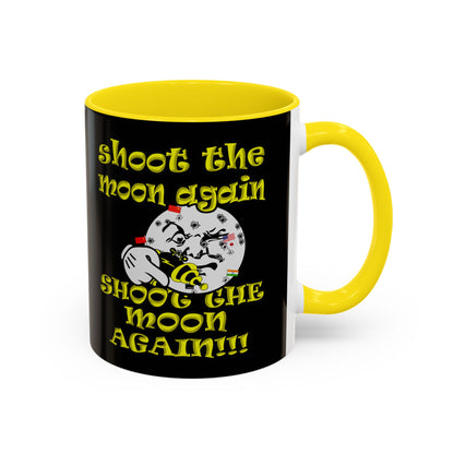 shoot the moon again - Accent Mug (black)