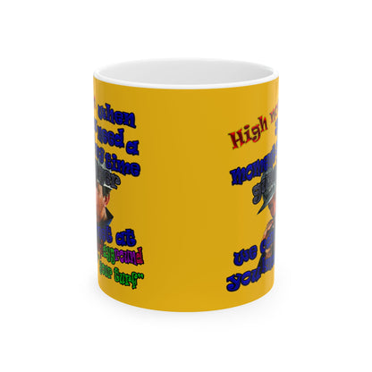 high noon - White Mug (yellow)