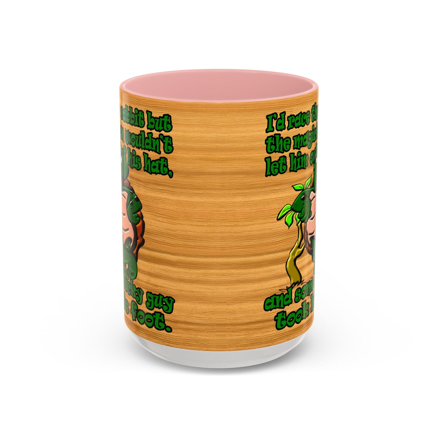 turtle race - Accent Mug (butterscotch wood finish)
