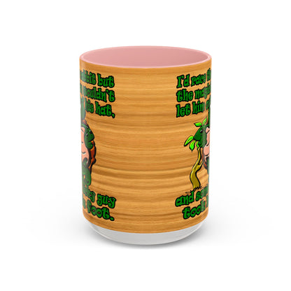 turtle race - Accent Mug (butterscotch wood finish)