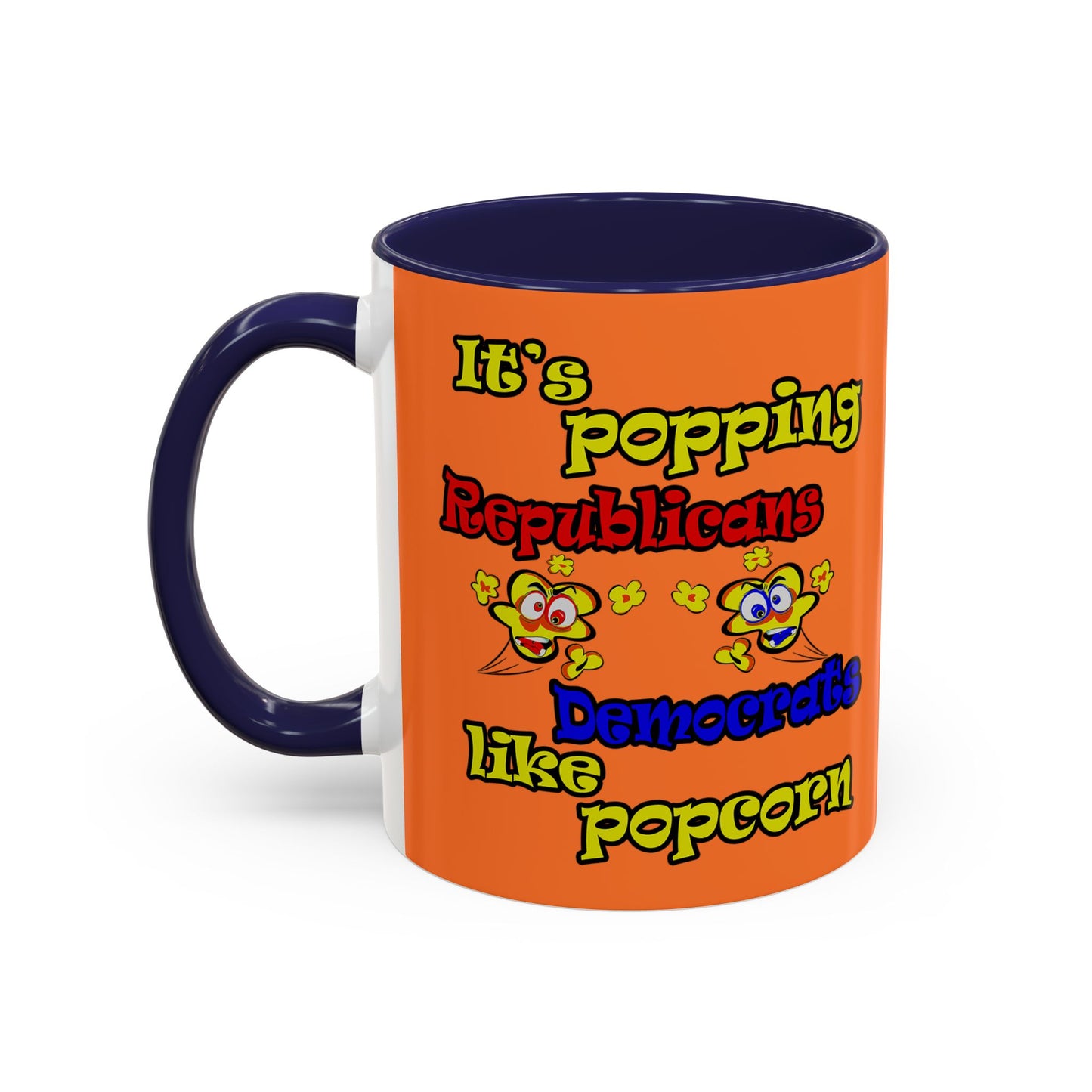 popping like popcorn - Accent Mug (crusta)