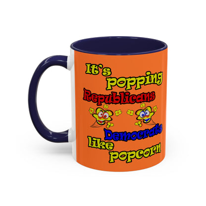 popping like popcorn - Accent Mug (crusta)