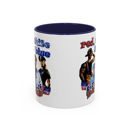 rw&b lives matter - Accent Mug (white)