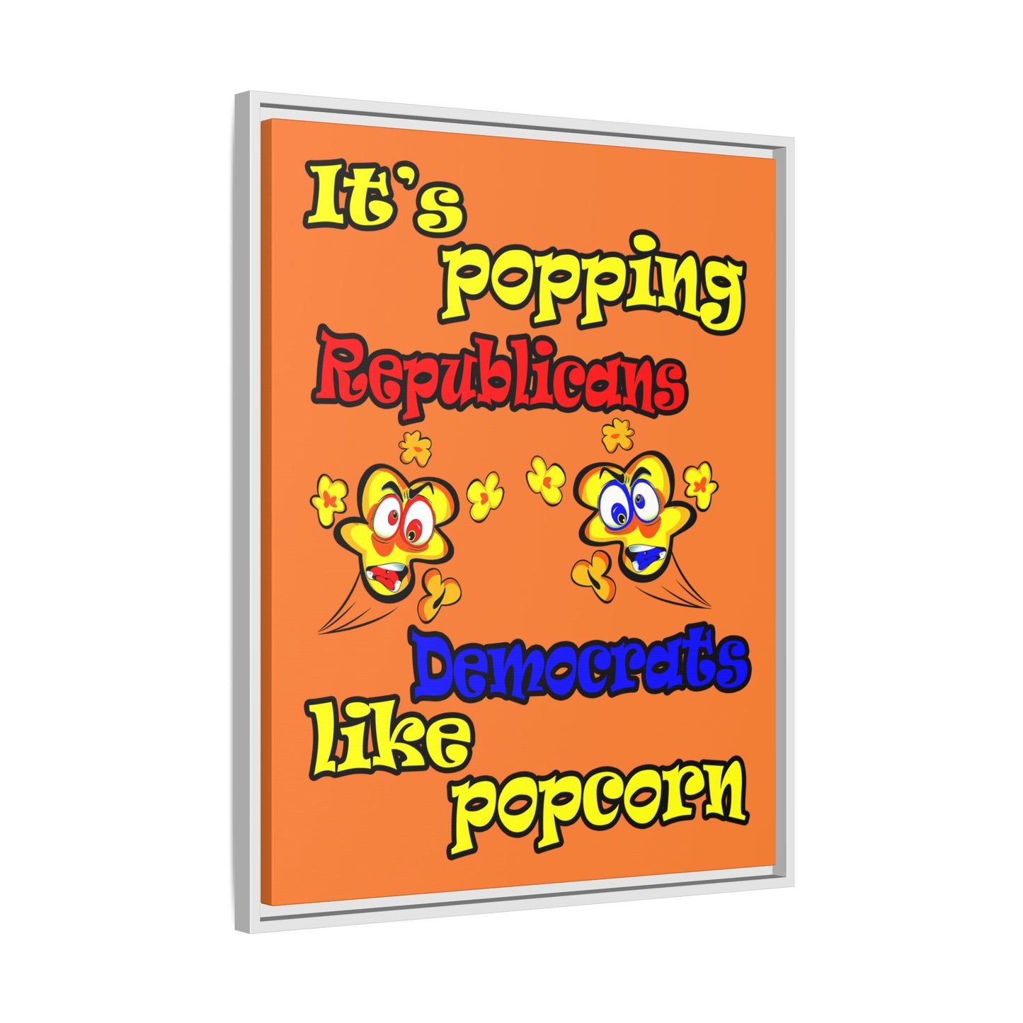 popping like popcorn - framed canvas art (crusta)