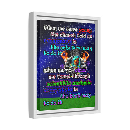 doggystyle - framed canvas art ('snoops' background)