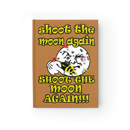 shoot the moon again - journal-blank (light brown)