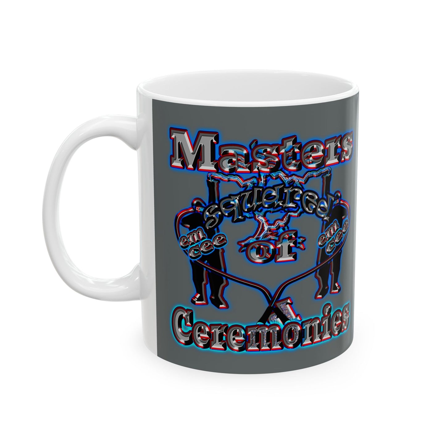 em cee squared - White Mug (dark grey)