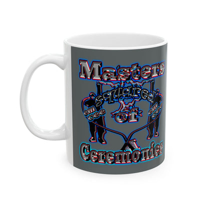 em cee squared - White Mug (dark grey)
