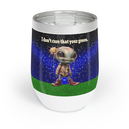 I don't care that your grey - Chill Wine Tumbler ('snoops' background)