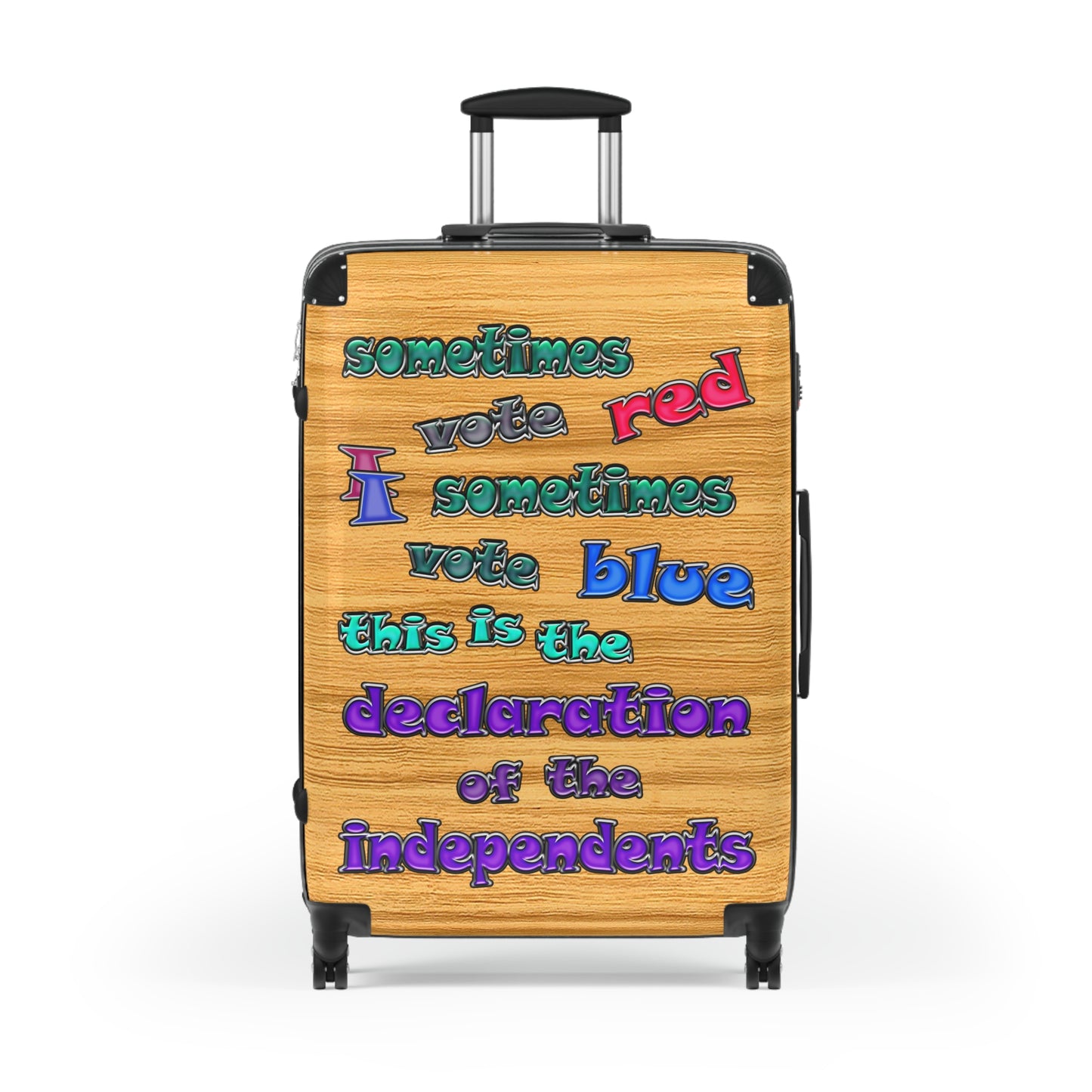 declaration of the independents - Suitcase (butterscotch wood finish)