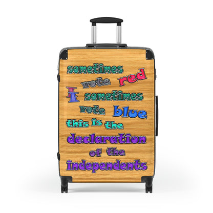 declaration of the independents - Suitcase (butterscotch wood finish)