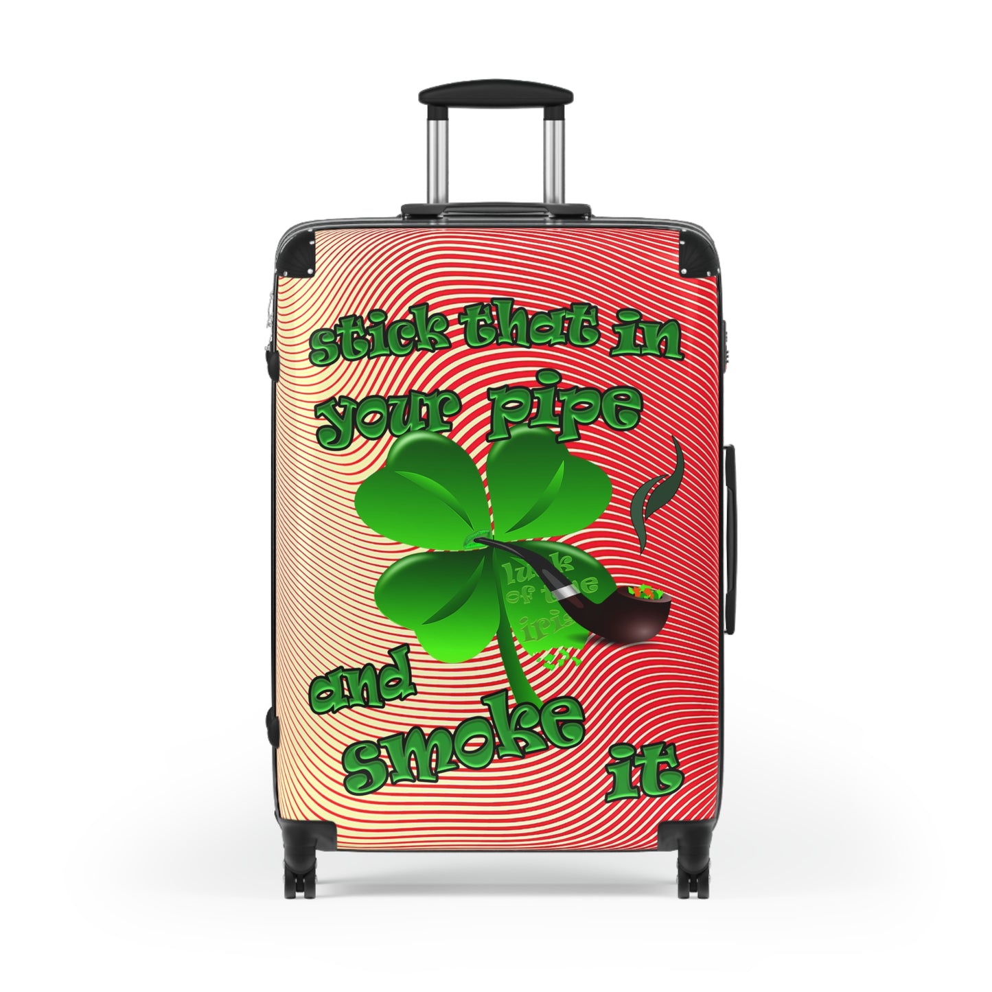 stick that in your pipe and smoke it - Suitcase (yellow-orange wave)