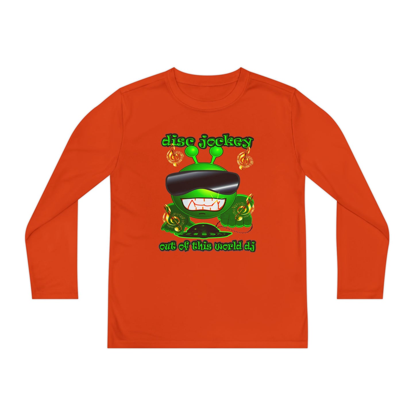 disc jockey - Youth Long Sleeve Competitor Tee