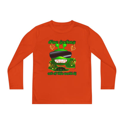 disc jockey - Youth Long Sleeve Competitor Tee
