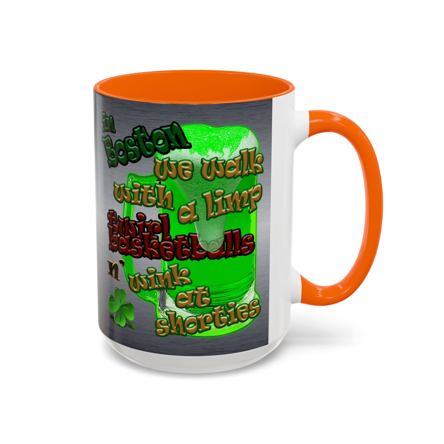 celtics logo - Accent Mug (brushed nickel)