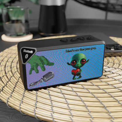 I don't care that your grey - Jabba Bluetooth Speaker (light blue-purple wave)