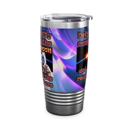 defy conquer reach - Ringneck Tumbler, 20oz (grey-pink wave)