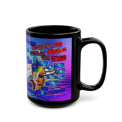drop the beat - Black Mug (purple wave)