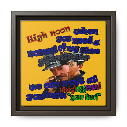 high noon - framed canvas art (yellow)