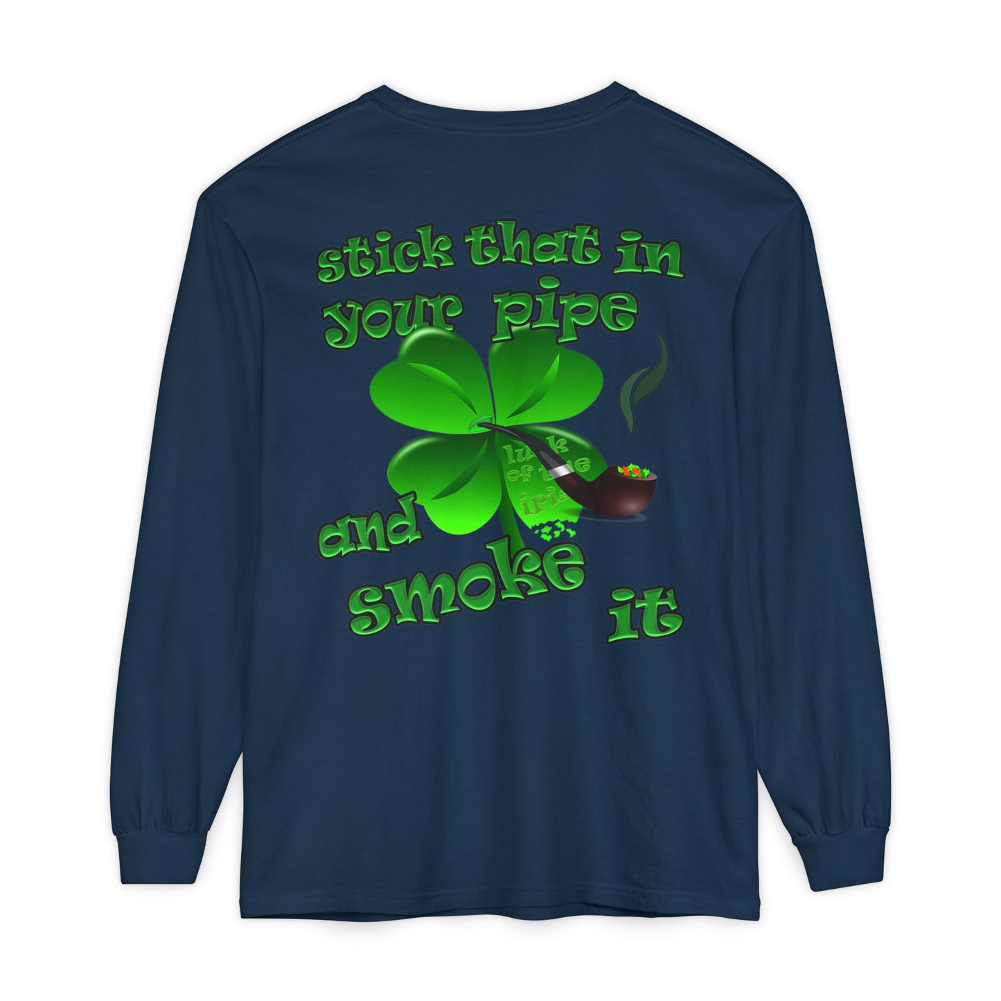 celtics logo - Unisex Garment-dyed Long Sleeve T-Shirt