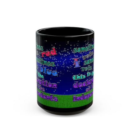 declaration of the independents - Black Mug ('snoops' background)