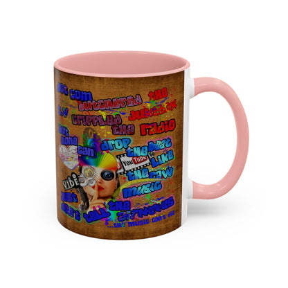 drop the beat - Accent Mug (brown papyrus)