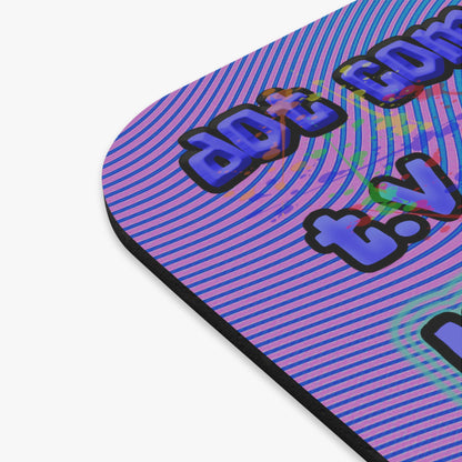 drop the beat - Mouse Pad (Rectangle) (light blue-purple wave)