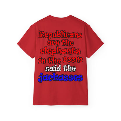 donkeys and elephants - Unisex Ultra Cotton Tee