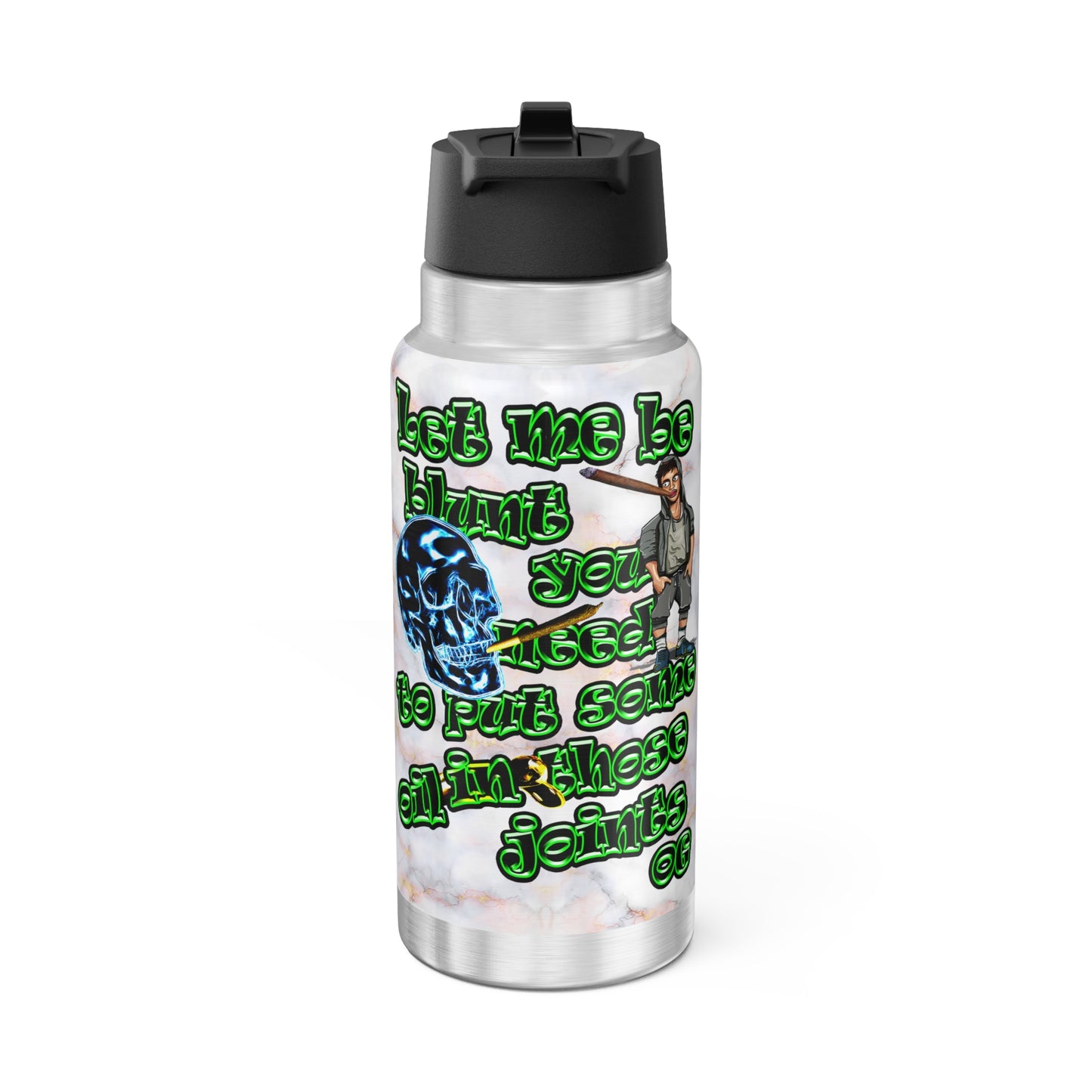 og - Gator Tumbler, 32oz  (white marble)