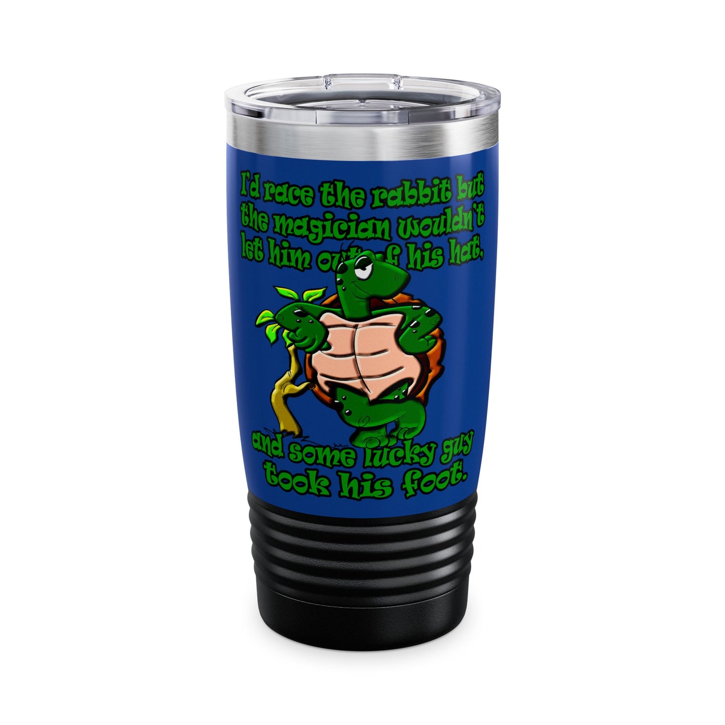 turtle race - Ringneck Tumbler, 20oz (dark blue)