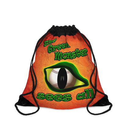 green monster - Drawstring Bag (burnt orange)