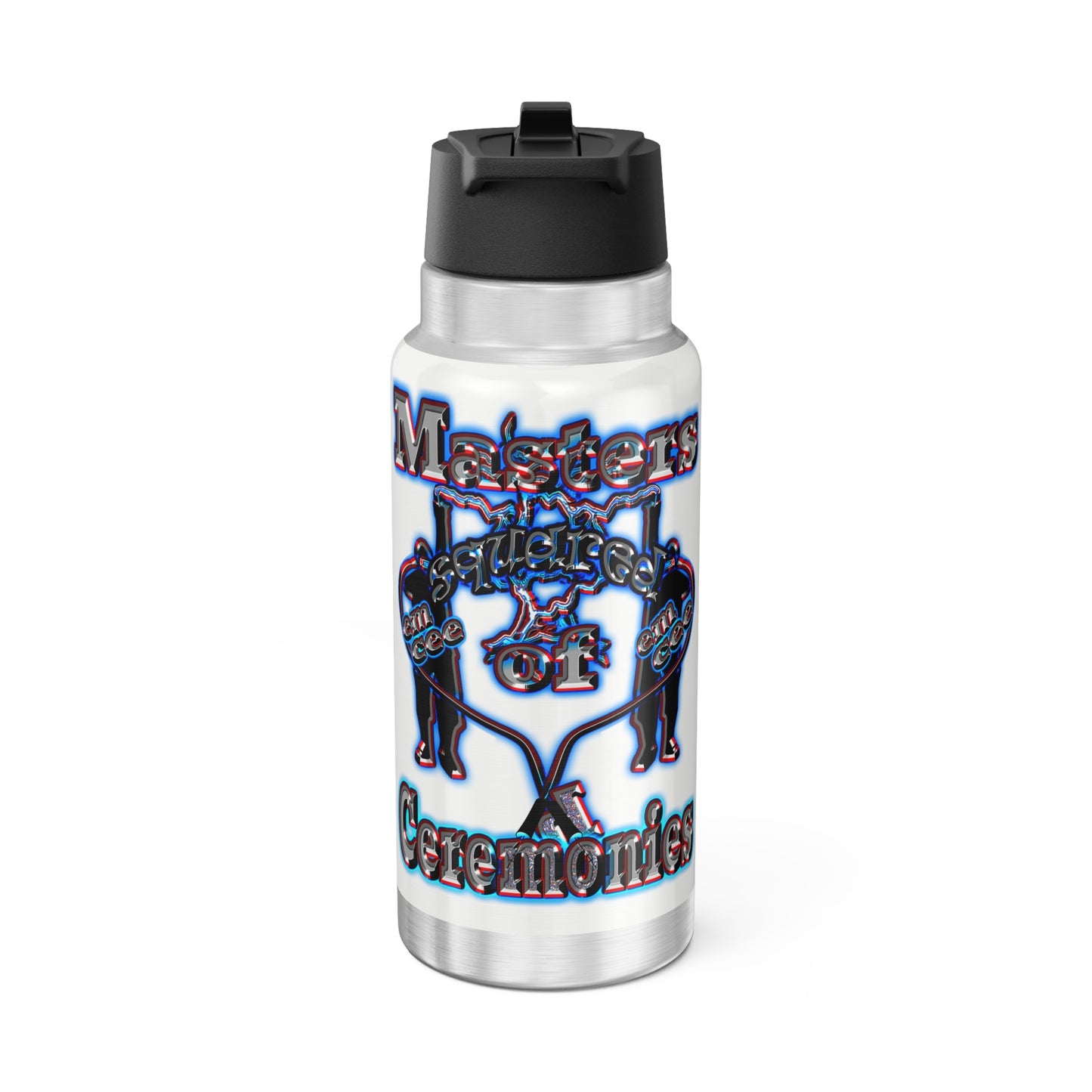 em cee squared - Gator Tumbler, 32oz (white)