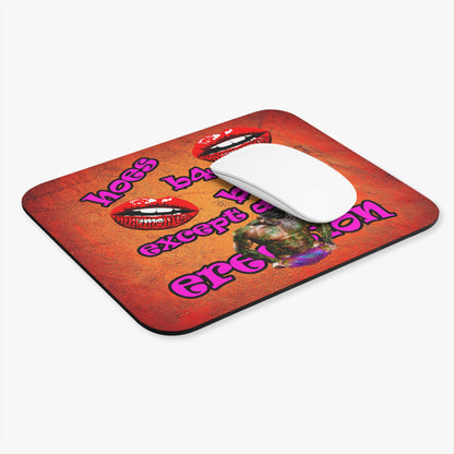 hoes b4 bros - Mouse Pad (Rectangle) (burnt orange)