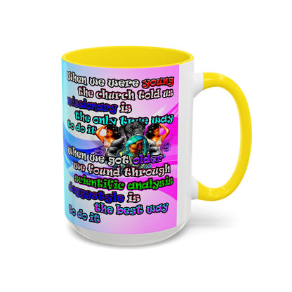 doggystyle - Accent Mug (light blue-pink wave)