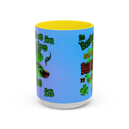 celtics logo - Accent Mug (light blue-purple wave)