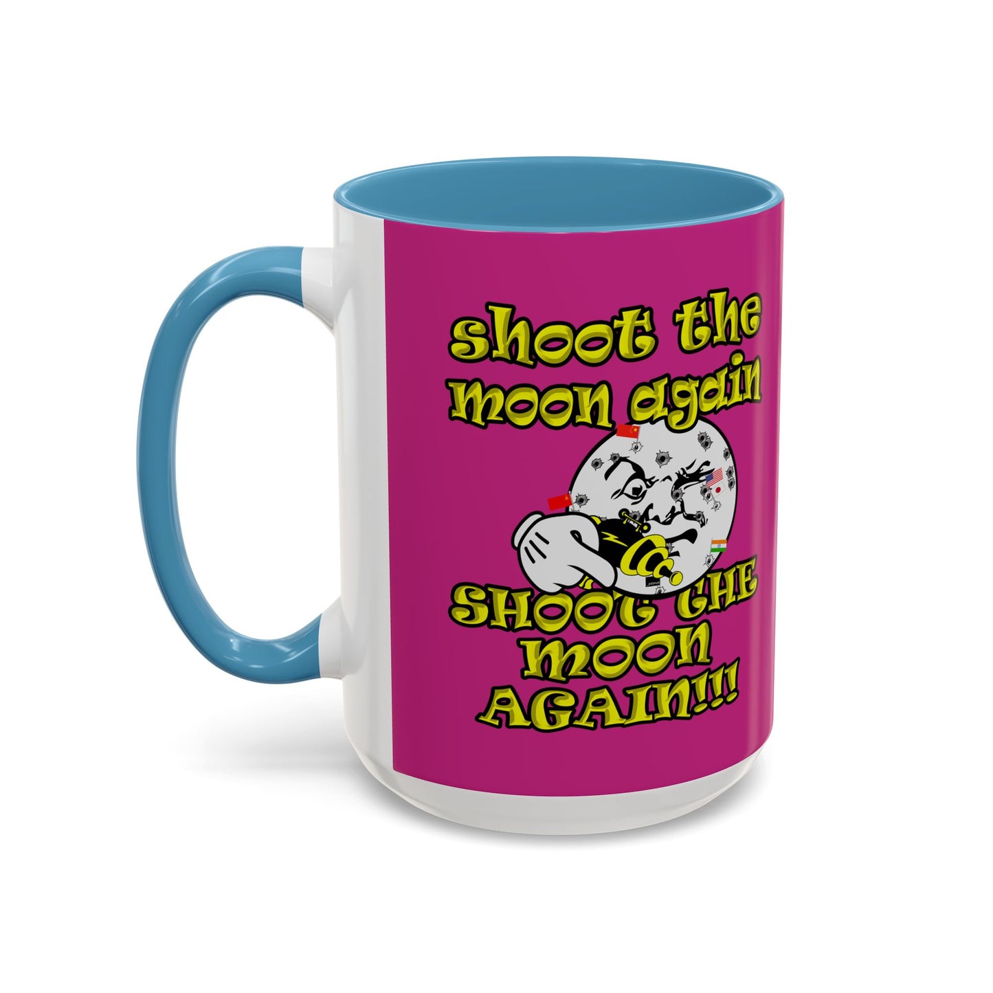 shoot the moon again - Accent Mug (pink)