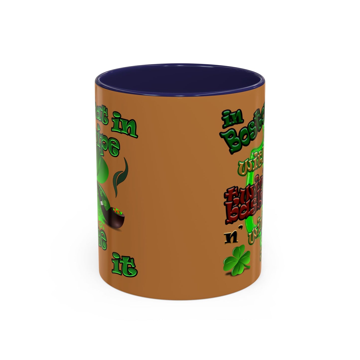 celtics logo - Accent Mug (light brown)