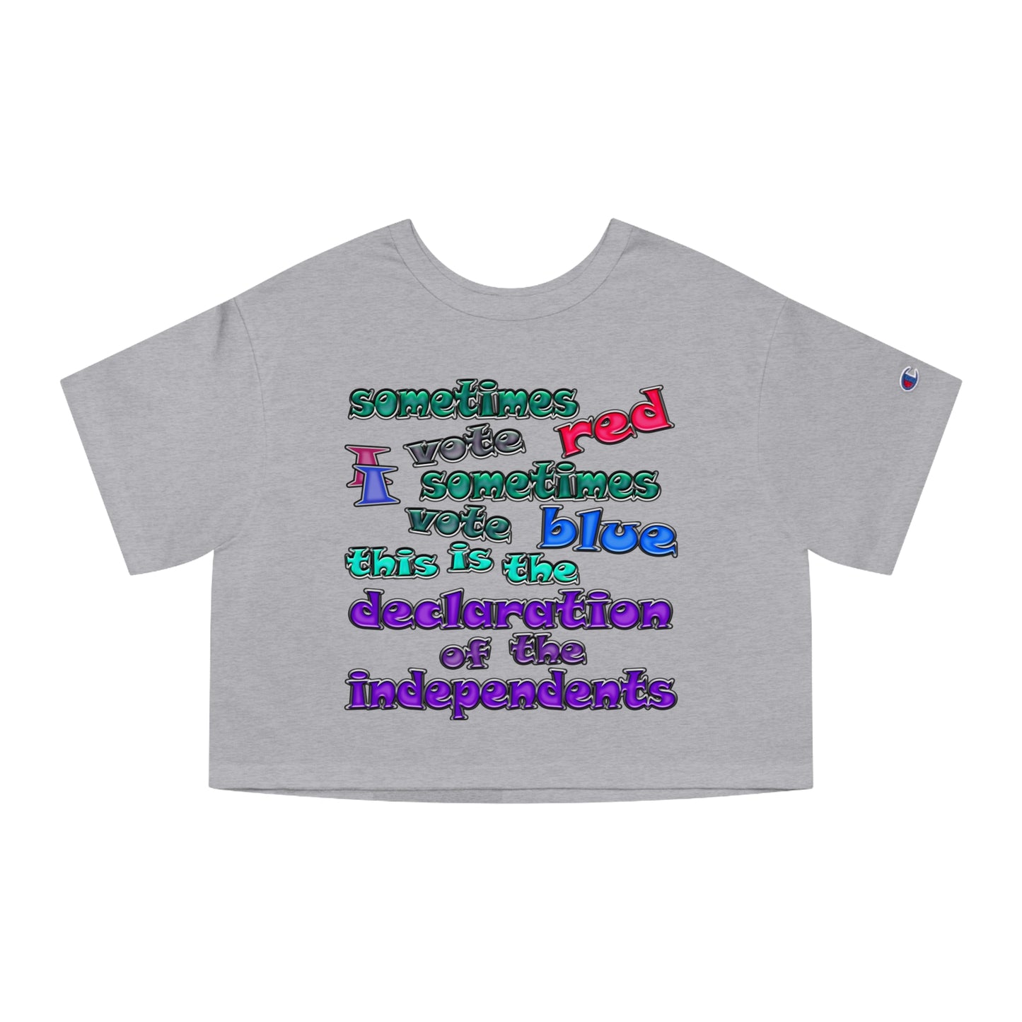 declaration of the independents - Champion Women's Heritage Cropped T-Shirt
