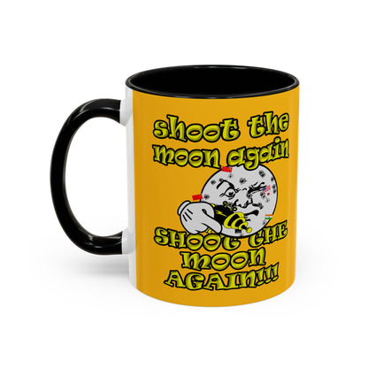 shoot the moon again - Accent Mug (yellow)