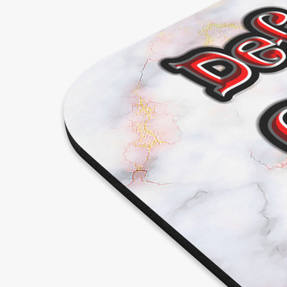 defy conquer reach - Mouse Pad (Rectangle) (white marble)