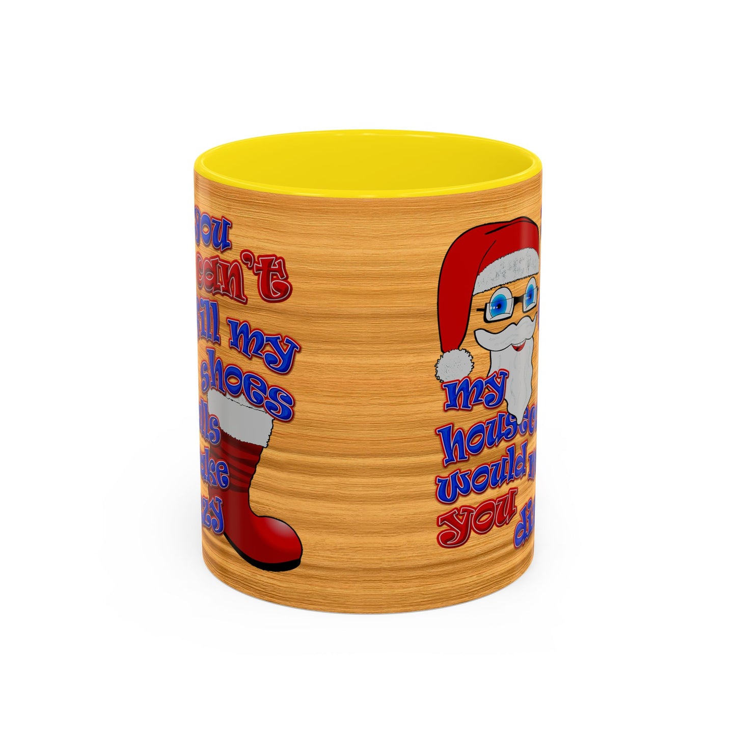 santa's shoes - Accent Mug (butterscotch wood finish)