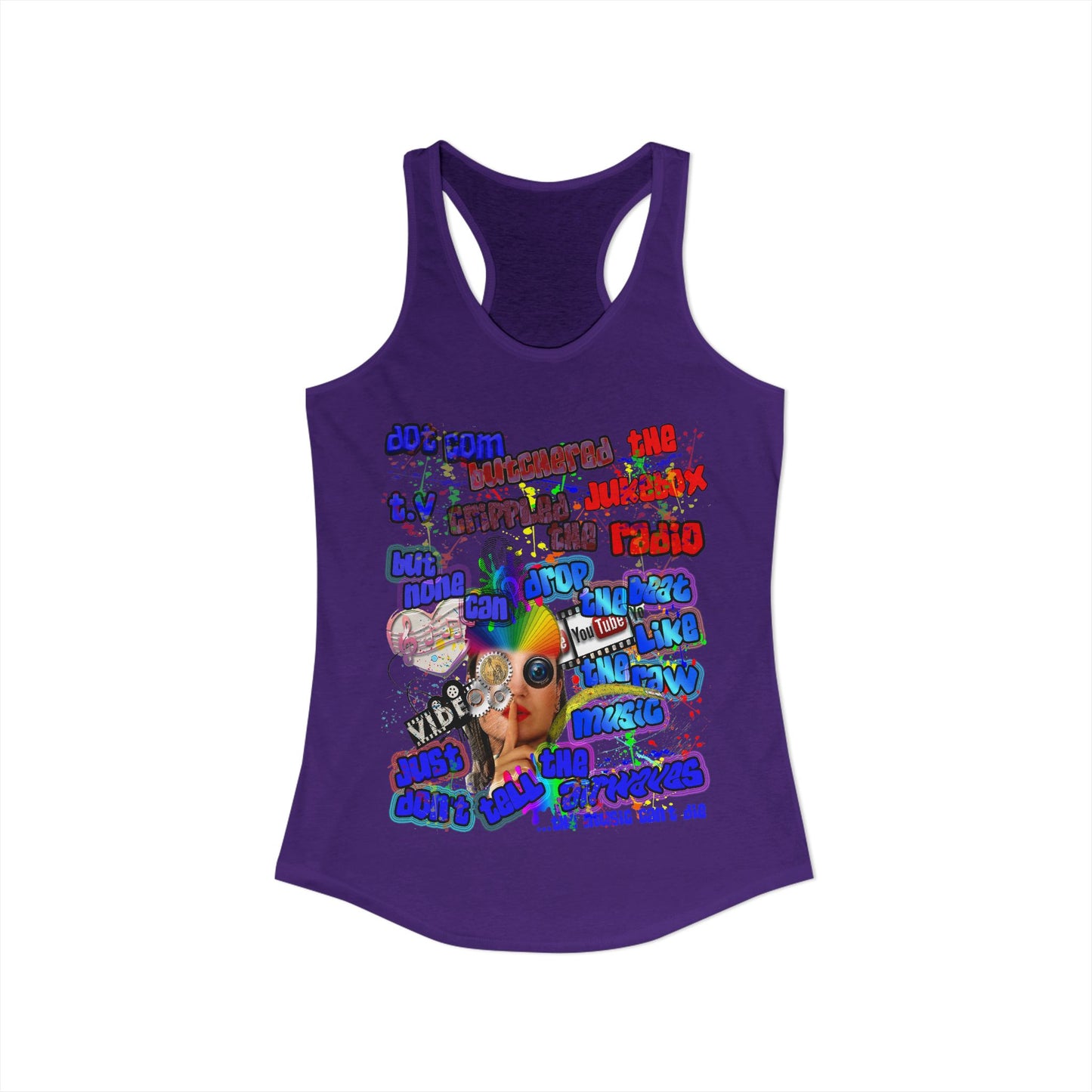 drop the beat - Women's Ideal Racerback Tank