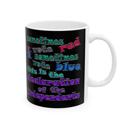 declaration of the independents - White Mug (black)