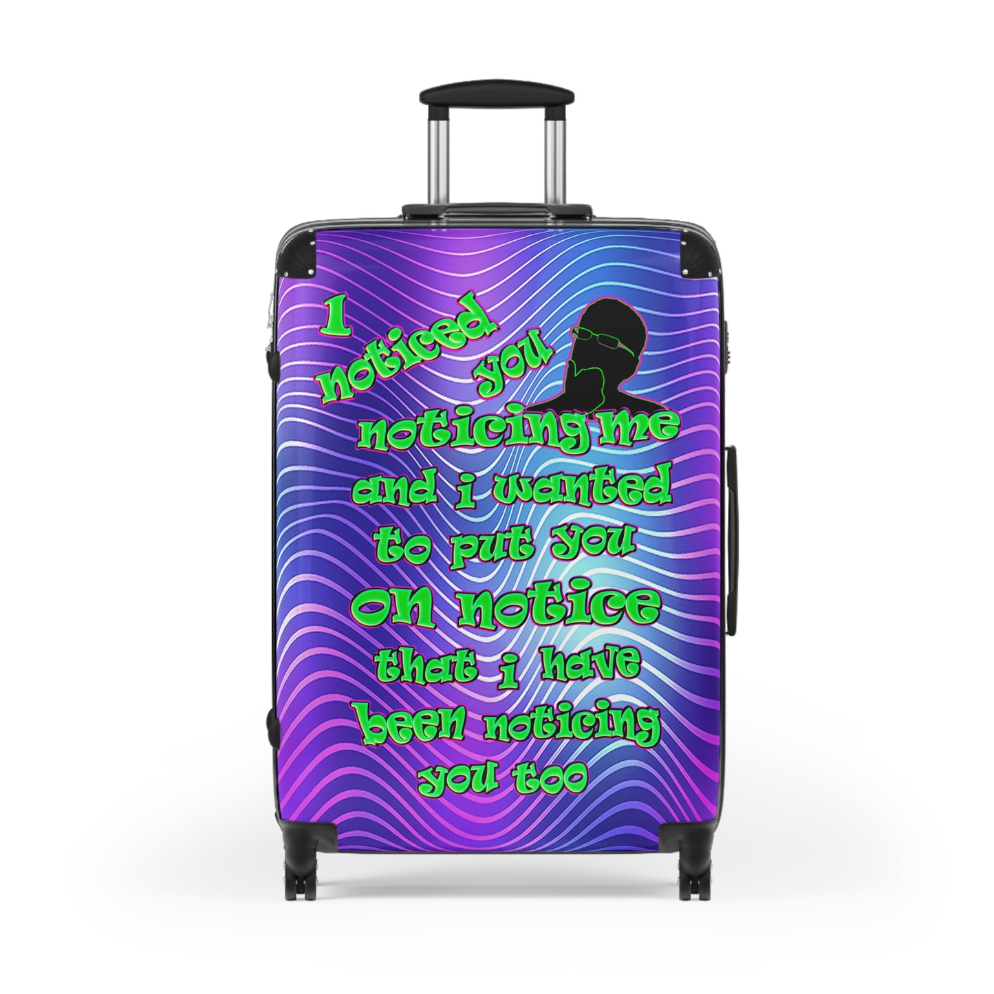 noticed you noticing - Suitcase (purple wave)