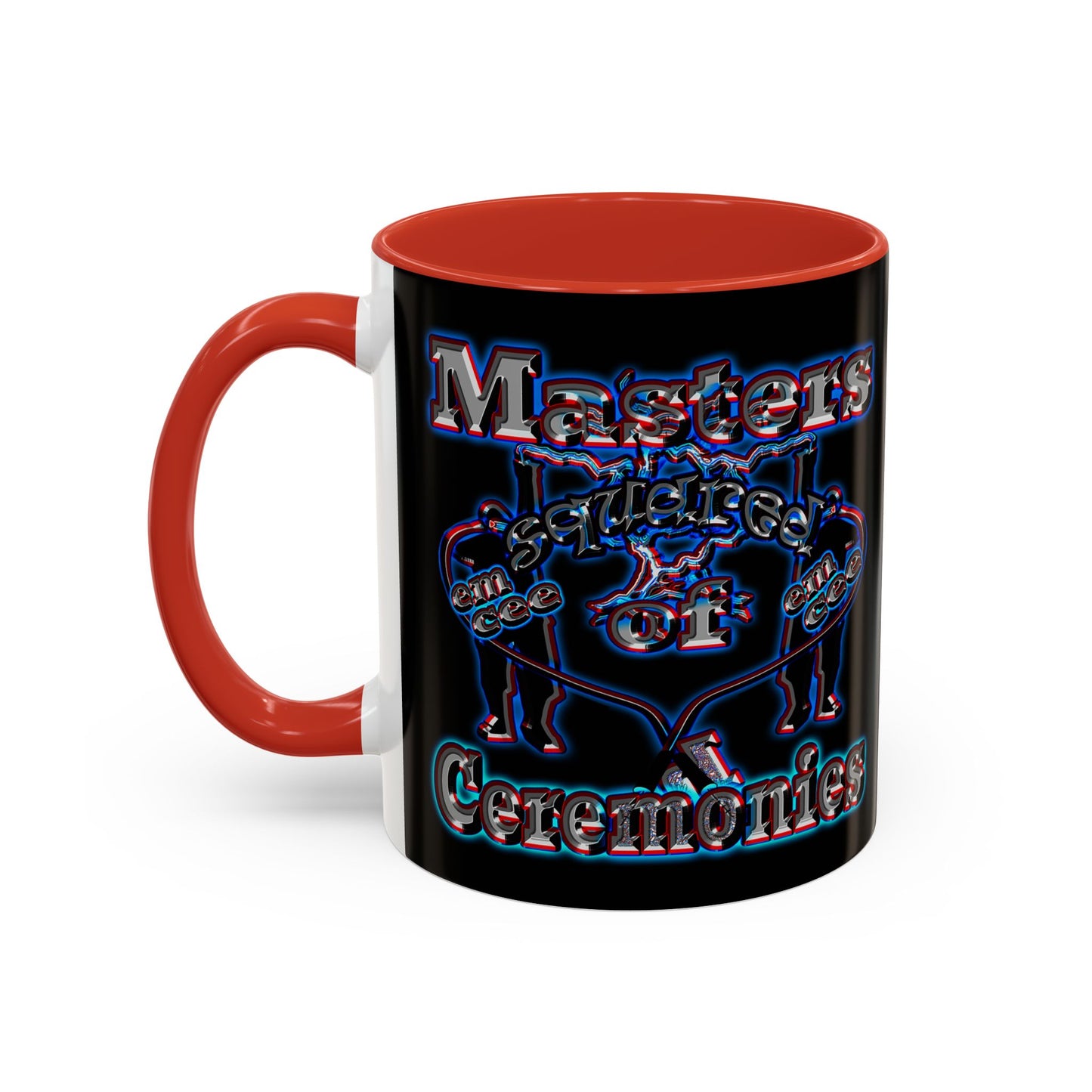 em cee squared - Accent Mug (black)
