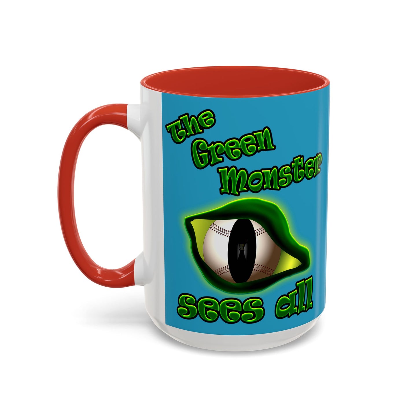 green monster - Accent Mug (turquoise)