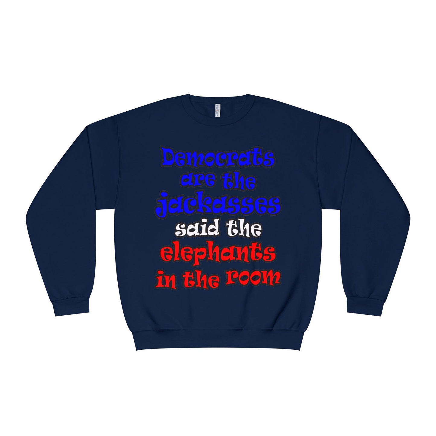 donkeys and elephants - Unisex NuBlend® Crewneck Sweatshirt
