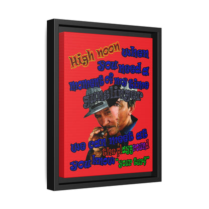 high noon - framed canvas art (red)