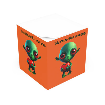 I don't care that your grey - note cube (orange)