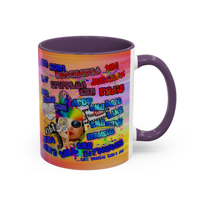 drop the beat - Accent Mug (color blur)